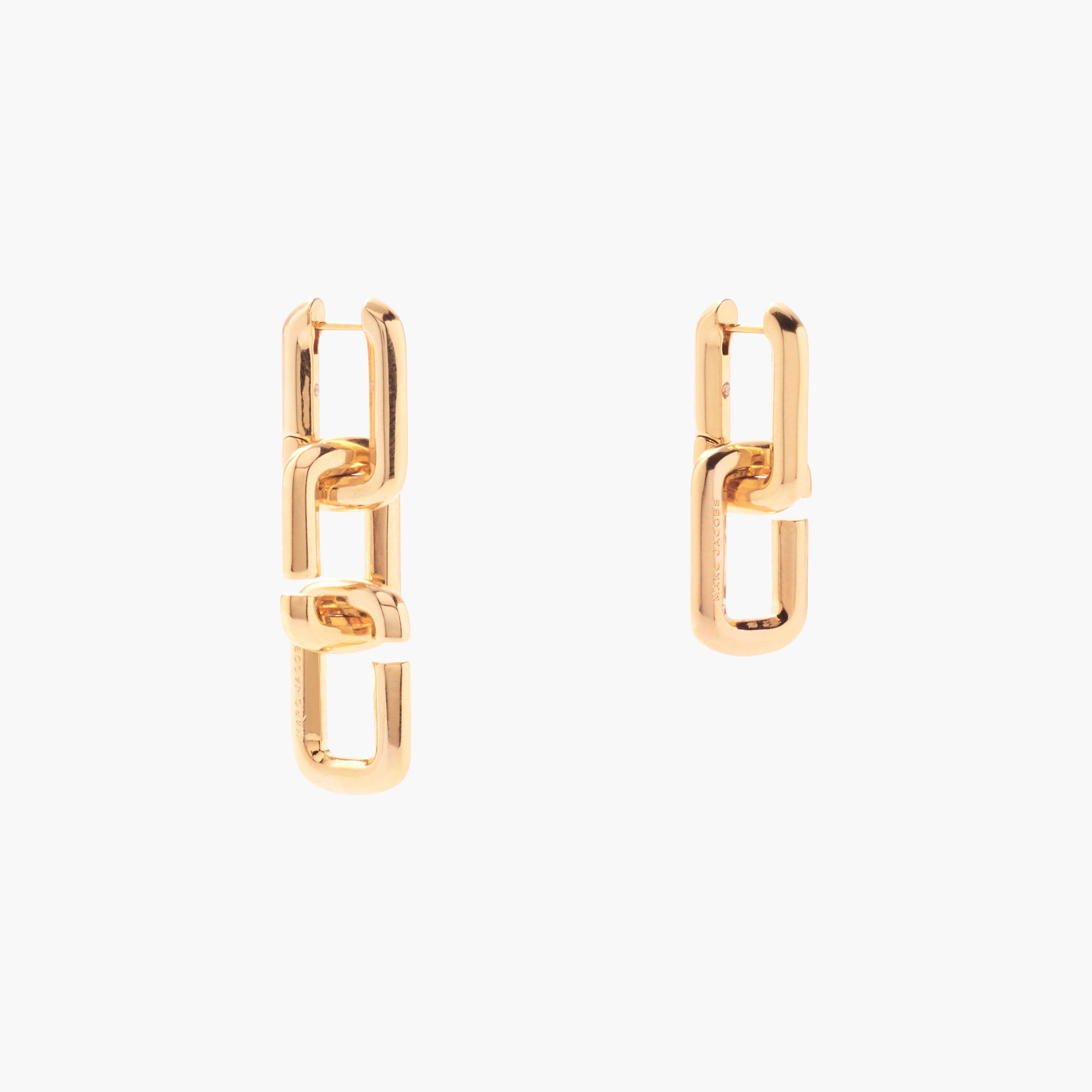 The J Marc Chain Link Earrings in Gold